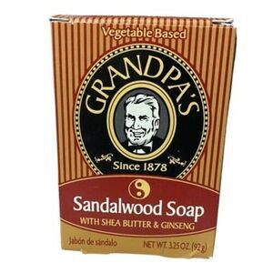 Grandpa's Since 1878  Vegetable Based Soap 3.25 oz.~ Sandalwood Soap
